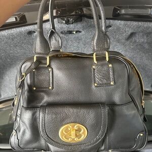 Emma Fox Black Dome Bowler Satchel